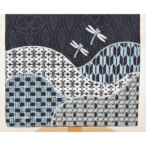 【和柄 小】名前旗 白 黒 男の子 総刺繍 命...の詳細画像3