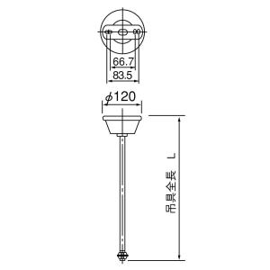 パナソニック FP02091K 誘導灯適合吊具 500mm 丸タイプ A級 B級 点滅形 誘導音付点...