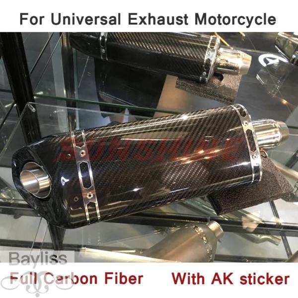 【並行輸入品】 エスケープモトバイクマフラー排気モトクロスパイプdbキラーカーボンヤマハMT09 Z...