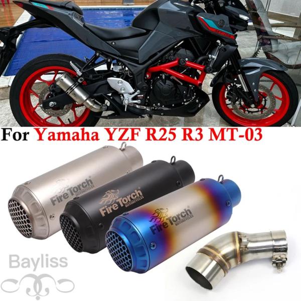 【並行輸入品】 ヤマハ YZF R25 MT03 R3 MT-03 ダートバイクレーシングバイクマフ...
