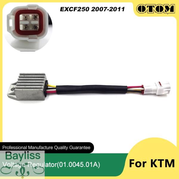 【並行輸入品】 Otom-バイク電圧レギュレータ整流器 4線式DC 12v ktm exc excf...