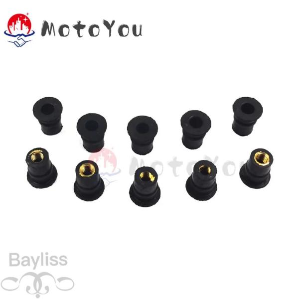 【並行輸入品】10 個/50 個 M5 バイクフロントガラスフロントガラスネジボルトナットフェアリン...