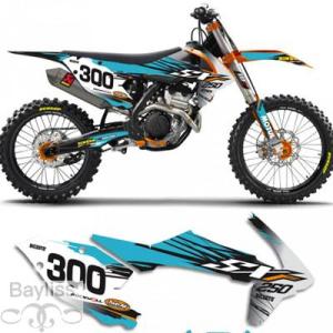 【並行輸入品】 Otom-カスタムグラフィック背景ステッカー ステッカーキット ktm sx sxf...