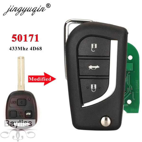 【並行輸入品】Jingyuqin 50171 アップグレード TOY48 フリップリモートキー AS...