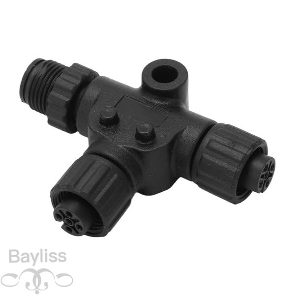 【並行輸入品】NMEA 2000 T コネクタ 3 ポート 5 ピン M12 スレッド IP67 防...