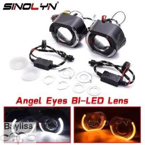 【並行輸入品】 2.5インチ画面LEDプロジェクターヘッドライト アップグレード h7 h4 h1 ...