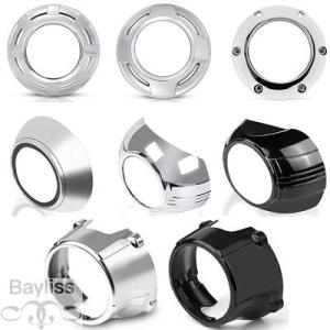 【並行輸入品】 車用プロジェクターレンズカバー ヘッドライトカバーマスク ダストベゼル 3.0インチ...