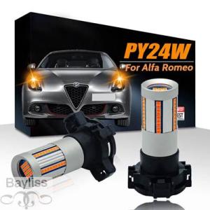 【並行輸入品】 Py24w-アンバーLED電球 ウィンカー キャンバス エラーし ハイパーフラッシュ...
