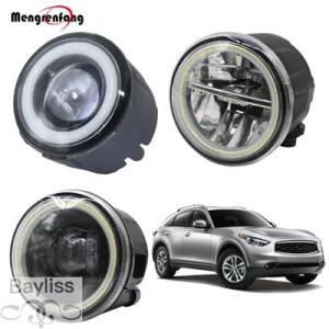 【並行輸入品】 2 ledフォグライトハローリングエンジェルアイデイタイムランニングランプ4000L...