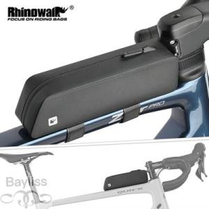 【並行輸入品】 Rhinowalk-自転車トップチューブバッグ 防水 ボルトマウント 空力ストラップ...