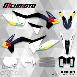 【並行輸入品】 Mchmfg-フルバイク 二輪グラフィックステッカーキット デカール カスタムナンバ...