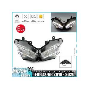 【並行輸入品】カワサキLEDヘッドライトZX-6R 2019-2023 ZX 636フロントヘッドラ...