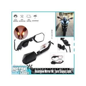 【並行輸入品】Ninja 2004-2010 ZX10R ZX-10R バイクバックミラー ウインカ...