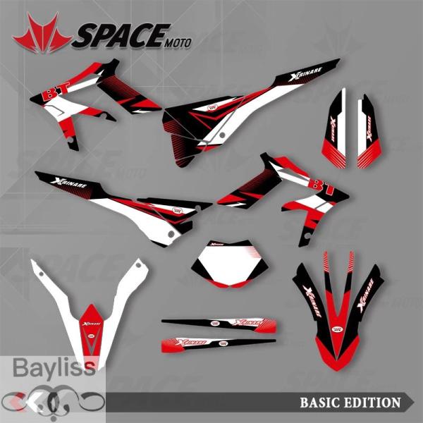 【並行輸入品】スペースモト グラフィック背景デカールステッカー バイク用 ベータ 15-19 ベータ...