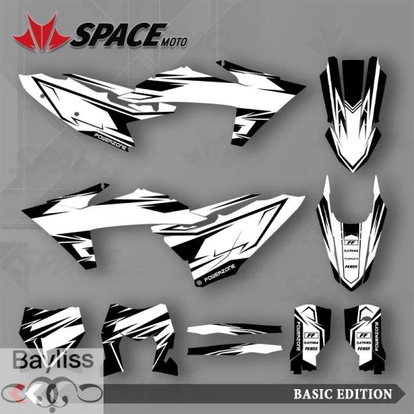 【並行輸入品】スペースモト KTM 23-25SXF 24-26EXC グラフィック背景デカールステ...