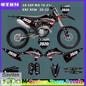 【並行輸入品】 Om-カスタムチームグラフィックステッカー ktm exc EXC-F sx sxf...