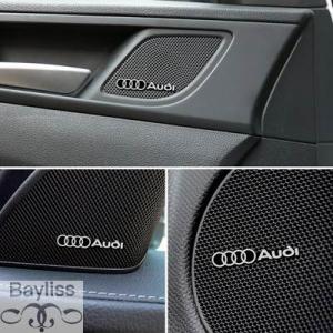 【並行輸入品】 アウディ用3Dアルミニウムバッジ オーディオエンブレムステッカー アクセサリーa4 ...