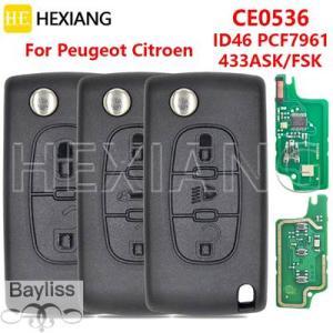 【並行輸入品】 スマート車キー citroen ce0536 id46 pcf7961 433ask...