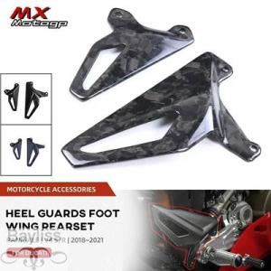 【並行輸入品】 バイク用カーボンヒールガード リアフットプロテクター バイクアクセサリー ドゥカティ...