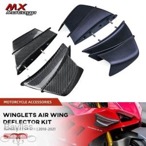 【並行輸入品】 ドゥカティパニガーレv4 4 s v4r 2018-2021用カーボンエアデフレクタ...