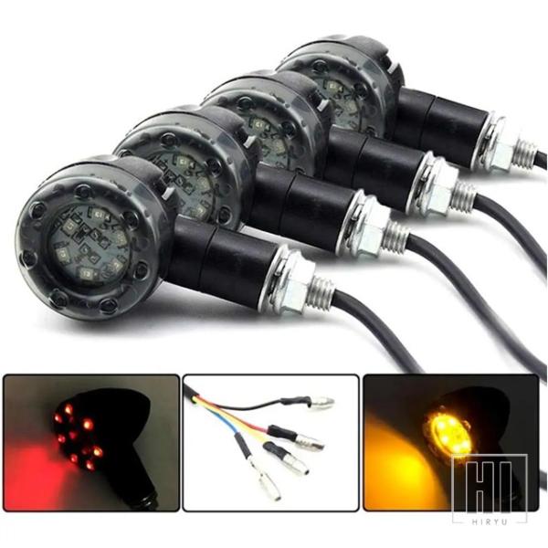並行輸入品 ハーレーダビッドソン用 12V バイク用 13個LEDウィンカーブレーキインジケーターラ...