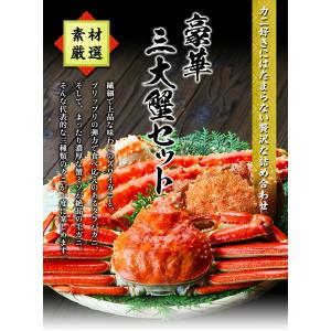 カニ かに 蟹 豪華 三大蟹セット (ずわい蟹...の詳細画像1