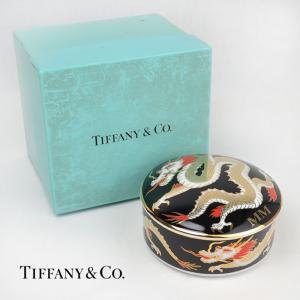 美品 Tiffany&Co. ティファニー 小物入れ アクセサリーケース 蓋付き 皿 香港｜kousei-brand