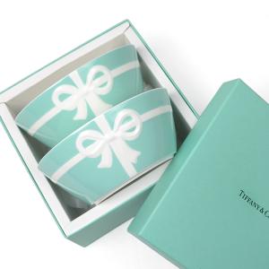 Tiffany&Co. ティファニー ブルーボックス ボウル ペア セット ギフト プレゼント ホワイト スープ皿 サラダボウル｜kousei-brand