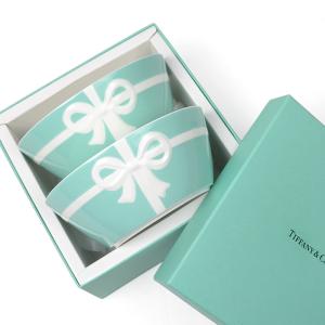 Tiffany&amp;Co. ティファニー ブルーボックス ボウル ペア セット ギフト プレゼント ホワ...