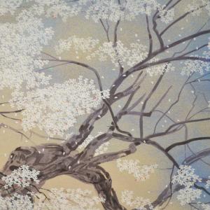 中島千波 醍醐の桜 シルクスクリーン 限定35...の詳細画像2