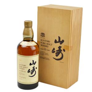 福島県内発送【古酒】 SUNTORY WHISKY 山崎 12年 ピュアモルト 希少最