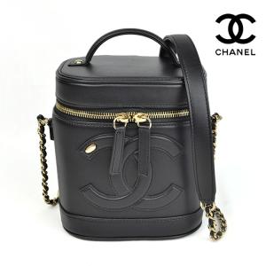 CHANEL シャネル バニティバッグ チェーンショルダー ショルダーバッグ ブラック スモール ラムスキン｜kousei-brand