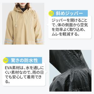 レインコート 自転車 リュック対応 防水 レイ...の詳細画像4