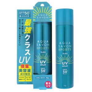 アクアシャボン AQUA SAVON アクアシャボン スポーツ UVスプレー NO.1 NEW 75g 【あすつく】｜kousuiandco