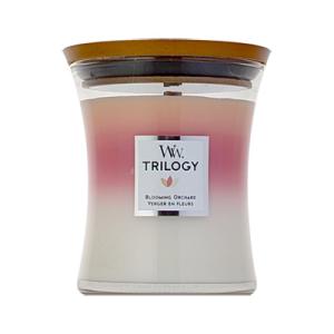 並行輸入品 ウッドウィック Wood Wick トリロジー ジャーM ブルーミングオーチャード アロ...
