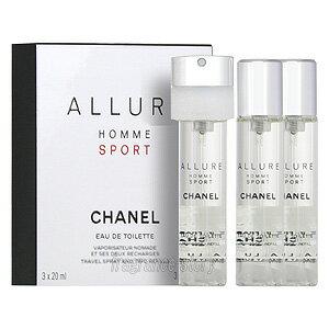 シャネル CHANEL アリュール オム スポーツ 20ml×3 EDT 〔3リフィル〕 SP fs 【香水 メンズ】【あすつく】｜kousuimonogatari-ys