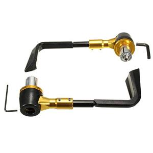 ONGMEIL 7/8"オートバイ アルミニウム合金 レバー保護ガードCNC 調節可能な ハンドルバーがブラシレバーのプロガ