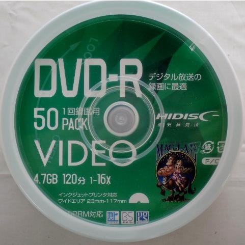 ハイディスク　ＤＶＤ−Ｒ　ビデオ用　５０枚　ＶＶＶＤＲ１２ＪＰ５０