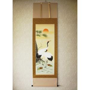 玉泉　老松双鶴図　松竹梅鶴亀　縁起物　掛け軸 玉泉 老松双鶴図 松竹梅鶴亀 縁起物 掛け軸 掛け軸 掛軸 松竹梅