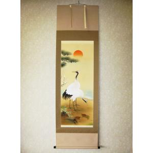林 玉泉 『松竹梅鶴亀』 掛軸(尺五立) : 内田画廊 - 通販