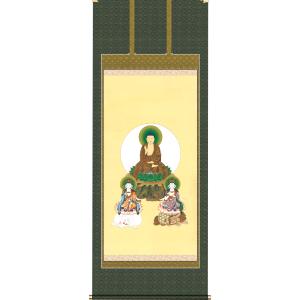 掛け軸 掛軸 十六善神図 大幅仏画 (複製画・新品) 桐箱・タトウ箱入り