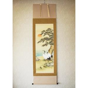 林 玉泉 『松竹梅鶴亀』 掛軸(尺五立) : 内田画廊 - 通販