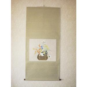 掛け軸 掛軸 二祖対面図 大幅仏画 (複製画・新品) 桐箱・タトウ箱入り