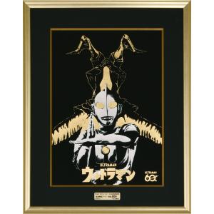 額 ウルトラマン本金箔押アート 西嶋和文 ウルトラマン６０周年記念アート (複製画・新品)
