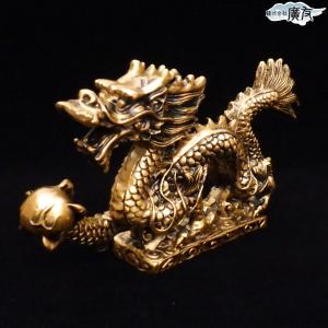 龍の置物 玄関 干支 金 5本爪 金色 ゴール...の詳細画像3