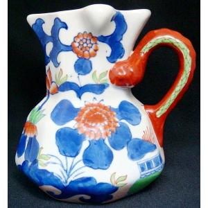 ジャグ 水差し 花瓶 フラワーベース ピッチャー 陶器 おしゃれ 手描き