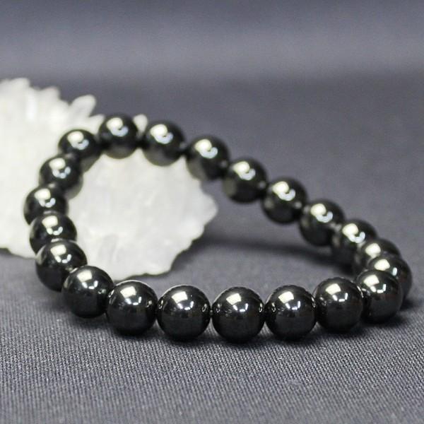 ヘマタイト ブレスレット 磁気 天然石 勝負運 パワーストーン 赤鉄鉱 メンズ レディース 通販 風...