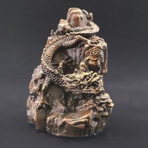 龍の置物 玄関 龍置物 アベンチュリン 龍彫刻 龍神 風水 緑色の石