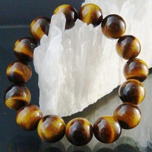 タイガーアイ 虎目石 ブレスレット 石 パワーストーン 天然石 金
