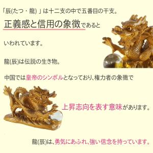 龍の置物 玄関 干支 金 辰 龍 置物 風水 ...の詳細画像1